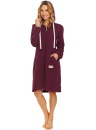 Halat pentru femei DOCTOR NAP SMZ.7107 burgundy