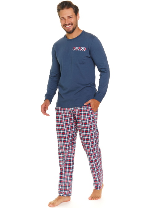 Pijama pentru bărbați DOCTOR NAP PMB.7147 DEEP BLUE