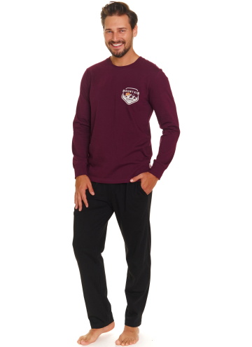 Pijama pentru bărbați DOCTOR NAP PMB.7139 burgundy