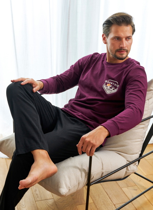 Pijama bărbați DOCTOR NAP PMB.7139 burgundy