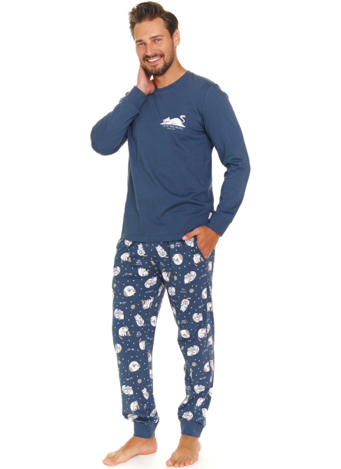 Pijama bărbați DOCTOR NAP PMB.7112 DEEP BLUE