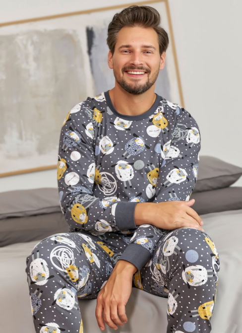 Pijama pentru bărbați DOCTOR NAP PMB.7109 SHEEP