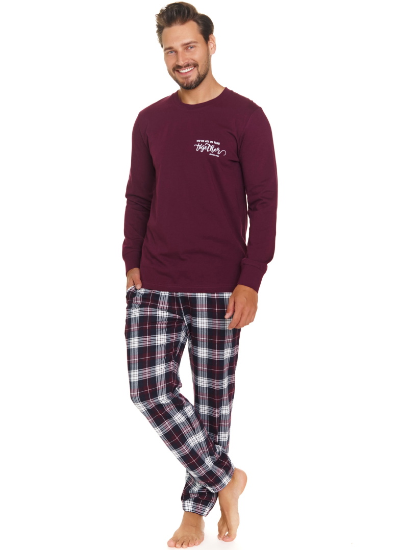 Pijama bărbați DOCTOR NAP PMB.7101 burgundy