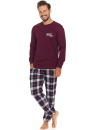 Pijama pentru bărbați DOCTOR NAP PMB.7101 burgundy