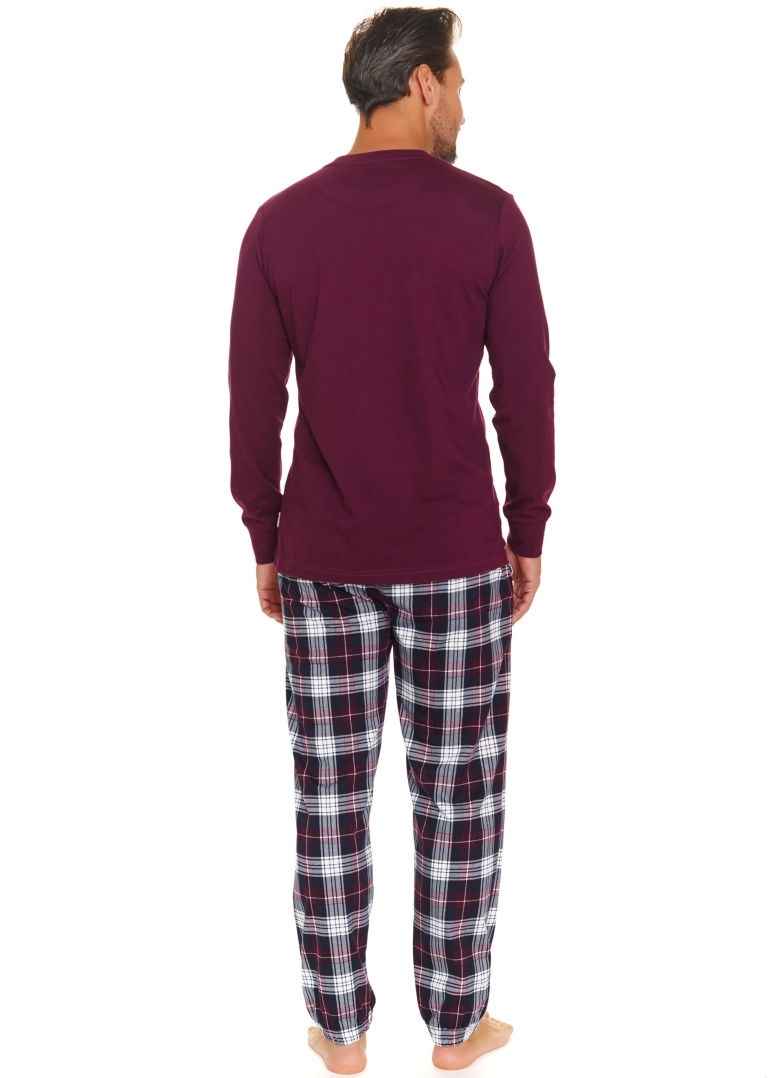 Pijama pentru bărbați DOCTOR NAP PMB.7101 burgundy