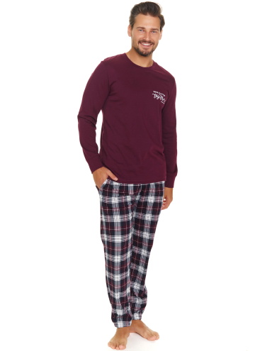 Pijama pentru bărbați DOCTOR NAP PMB.7101 burgundy