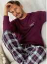 Pijama pentru bărbați DOCTOR NAP PMB.7101 burgundy