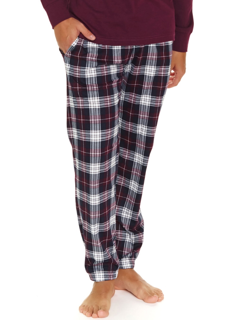 Pijama pentru bărbați DOCTOR NAP PMB.7101 burgundy