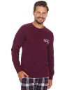 Pijama pentru bărbați DOCTOR NAP PMB.7101 burgundy