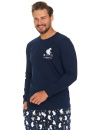 Pijama bărbați DOCTOR NAP PMB.5263 NAVY BLUE