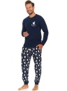 Pijama pentru bărbați DOCTOR NAP PMB.5263 NAVY BLUE