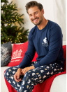 Pijama bărbați DOCTOR NAP PMB.5263 NAVY BLUE