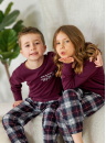 Pijama pentru copii DOCTOR NAP PDU.7102 burgundy