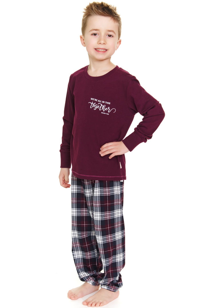 Pijama pentru copii DOCTOR NAP PDU.7102 burgundy