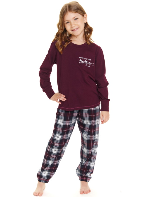 Pijama pentru copii DOCTOR NAP PDU.7102 burgundy