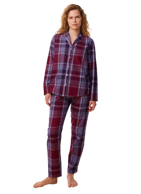 Pijama dama TRIUMPH BOYFRIEND RED - DARK COMBINATION