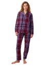 Pijama dama TRIUMPH BOYFRIEND RED - DARK COMBINATION