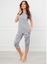 Pijama dama ITALIAN FASHION IBENA scurt 3/4 melange/print