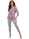 Pijama dama ITALIAN FASHION IBENA 3/4+3/4 heather/print