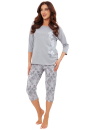 Pijama dama ITALIAN FASHION IBENA 3/4+3/4 melange/print