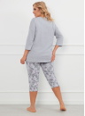 Pijama dama ITALIAN FASHION IBENA 3/4+3/4 melange/print