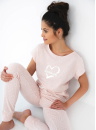 Pijama pentru femei SENSIS ONLY LOVE roz deschis