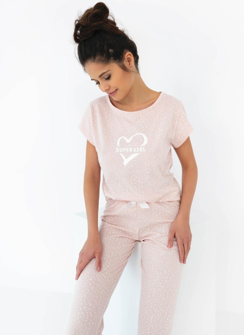 Pijama dama SENSIS ONLY LOVE roz deschis