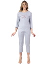 Pijama dama REGINA 678 melange deschis