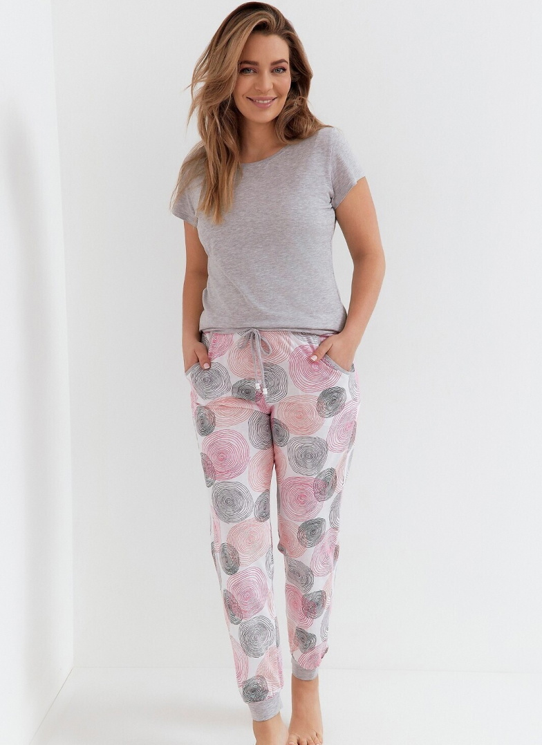 Pijama dama CANA 274 gri-roz