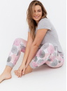 Pijama dama CANA 274 gri-roz