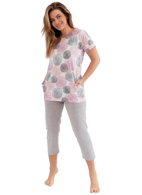 Pijama dama CANA 273 roz-gri