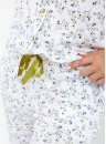 Pijama de damă cu nasturi CANA 244 alb-floral