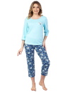 Pijama dama REGINA 679 turcoaz