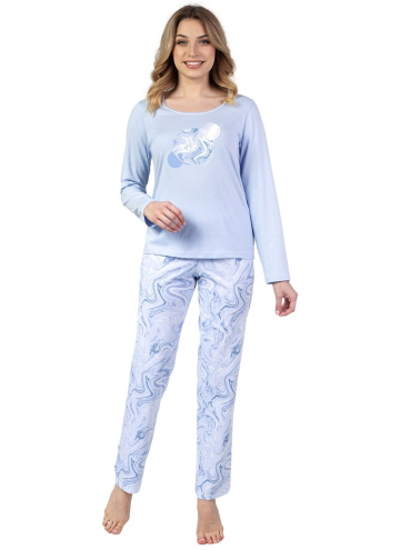 Pijama dama REGINA 672 albastru