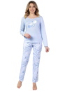 Pijama dama REGINA 672 albastru