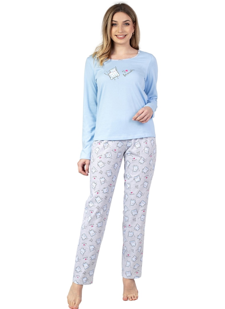 Pijama dama REGINA 675 albastru