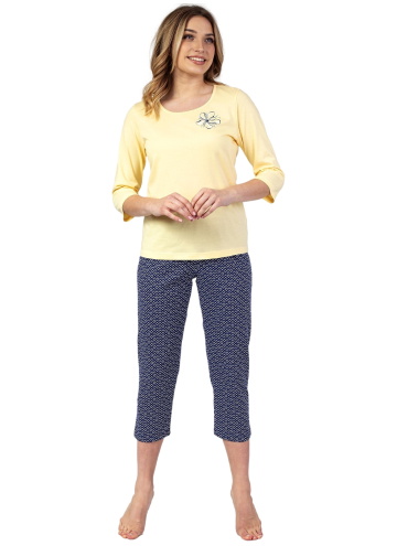 Pijama dama REGINA 683 galben