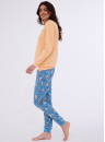 Pijama pentru femei CORNETTE 467/373 OWLS portocaliu