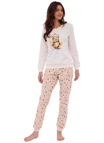 Pijama dama CORNETTE 671/377 SWEET BEAR ecru