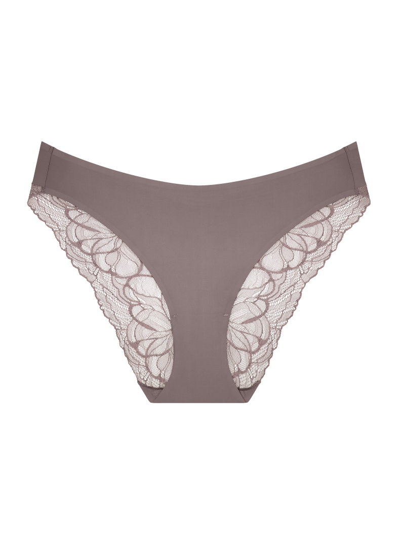 Chiloți dama TRIUMPH BODY MAKE-UP ILLUSION LACE HIGHLEG TAI PIGEON GREY