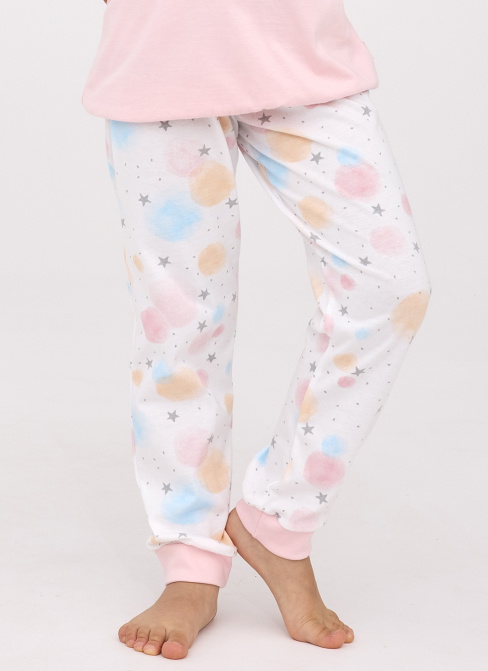 Pijama pentru copii CORNETTE 594/179 STAR roz