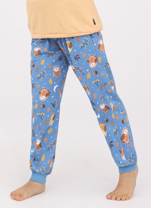 Pijama pentru copii CORNETTE 977/176 OWLS 2 portocaliu