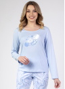 Pijama dama REGINA 672 albastru