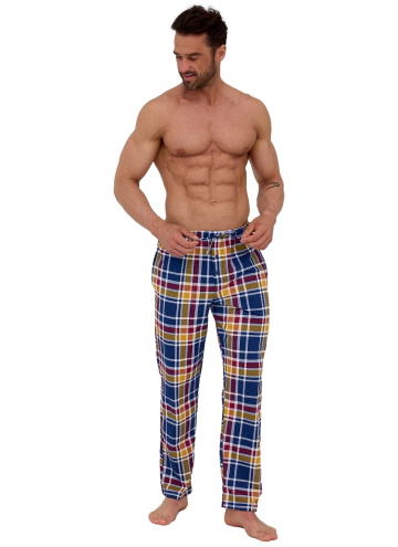 Pantaloni de pijama bărbați CORNETTE 691/53 albastru închis