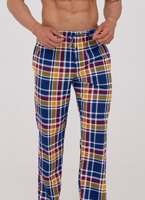 Pantaloni de pijama bărbați CORNETTE 691/53 albastru închis