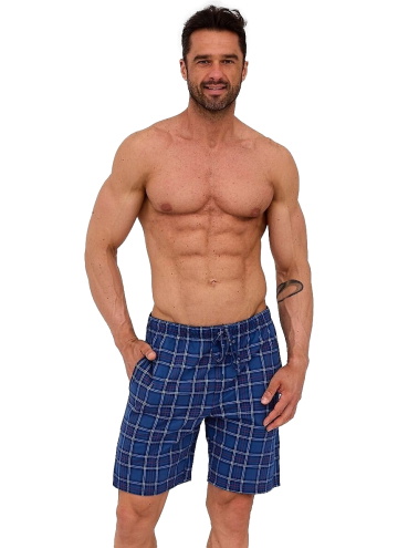 Pantaloni scurți de pijama bărbați Cornette 698/18 albastru închis