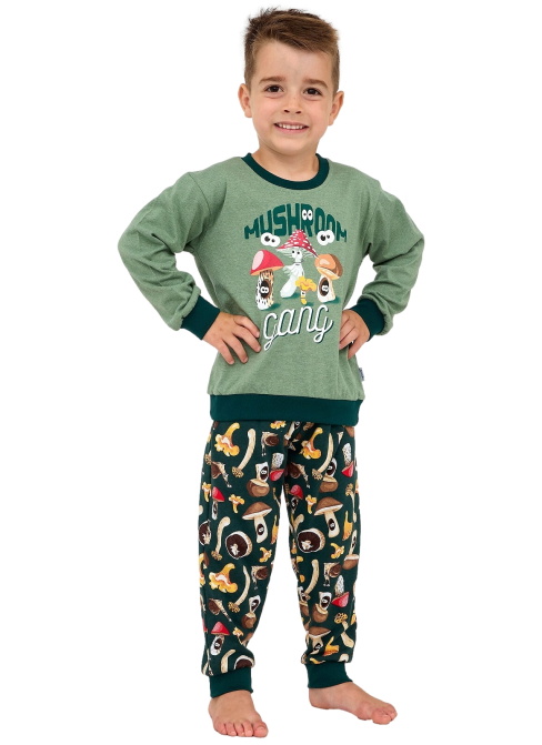 Pijama pentru copii CORNETTE 976/164 GANG verde