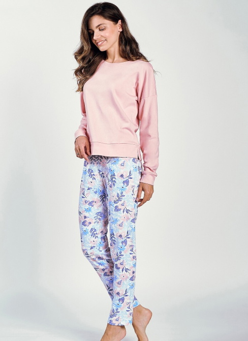 Pijama dama TARO SYLVIE 3239 INTERLOCK pudră