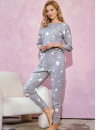 Pijama dama TARO LIZZIE 3208 gri melange