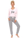 Pijama dama DONNA PANTERA LONG roz